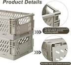 2 Pack Mini Foldable Small Plastic Baskets for Organizing and Storage，Collapsible Storage Crates,Mini Bins for Home Kitchen B