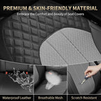 FLORICH Automotive Seat Covers 2 Seats Breathable Front Car Seat Cover Leather Air Mesh Car Seat Protector Cushion Airbag-Com