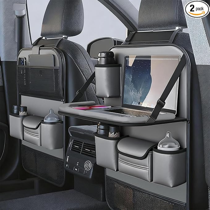 2 Pack - Back Seat Car Organizer, Car Organizerr, Back Seat Organizer, Seat Organizer, Car Organizer and Storage Box, Back of Seat Car Organizer, Seat Back Organizer.