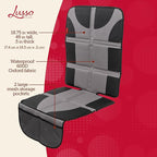 Lusso Gear Car Seat Protector - Waterproof Seat Protector & Non-Slip Backing - Waterproof Car Cover & Easy Clean-Up - Dual Me