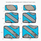 BAGAIL 6 Set Packing Cubes,Travel Luggage Packing Organizers