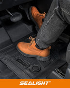 SEALIGHT Custom Fit Floor Mats for Chevy Silverado & GMC Sierra 1500 Crew Cab 2019-2026 Models | All Weather Protection, 3D Scanning Design, Non-Slip, Waterproof & Durable