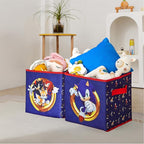 Sonic the Hedgehog Set of 2 Durable Storage Cubes with Handles, 10"x10"x10" Cubes