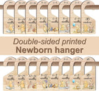 8Pcs Winnie Baby Closet Dividers, Winnie Baby Clothes Dividers for Closet, Newborn Baby Stuff for Baby Boys Girls, Wooden Dou