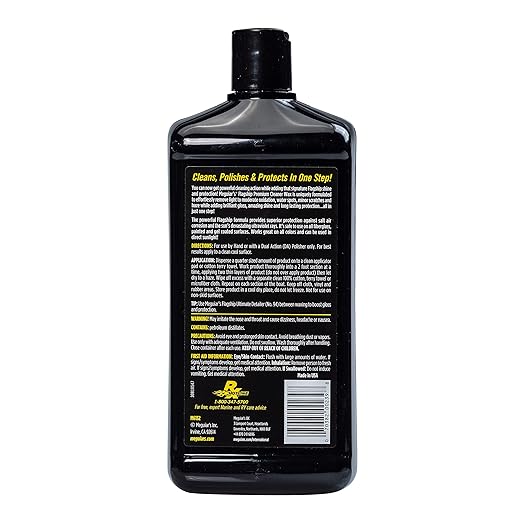 Meguiar's Flagship Premium Cleaner Wax M6132, Pro-Grade Boat and RV Cleaner Wax for Fiberglass and Gel Coats, Removes Defects, Boosts Gloss, and Applies Long-Lasting Protection in One Step, 32 Oz