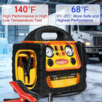 1800A Car Jump Starter with Air Compressor 150PSI,12V Portable Heavy Duty Battery Jump Box (8.0L Gas/6L Diesel), Battery