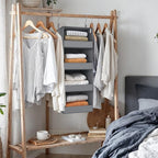 GRANNY SAYS 4-Shelf Hanging Organizer, Closet Hanging Shelves, Closet Hanging Storage Organizers, Organization for Bedroom, L