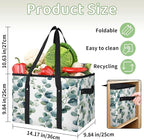 Reusable Grocery Bag, Foldable Large Shopping Tote Bag for Groceries Kitchen Picnic Car Trunk