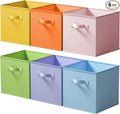 Cupic Cupid 13 Inch Storage Cube, Fabric Cube Storage Bin with Handles, Storage Cube Organizer for Clothes and Toys, Collapsi