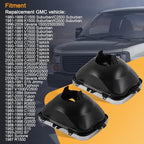 Pair 42437 Headlight Bucket Kit 5X7 Headlight Mounting Replacement for Chevrolet Express GMC Savana 1500 2500 3500 S‎afari Yu