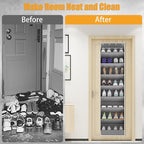 KYEVIS Over The Door Shoe Organizer Storage Fit 16-24 Pairs Hanging Shoe Rack Organiser for Closet Door, Deep Pocket Shoe Hol