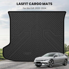 LASFIT Cargo Mat for Kia EV6 2024 2023 2022, All Weather TPE Custom Fit Easy Clean Car Trunk Mat for Kia EV6 2022-2024 Cargo Liner, Black