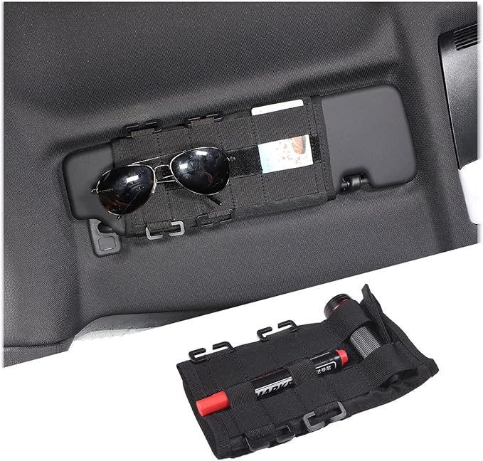 Car Sun Visor Organizer Fit for Toyot@ Supra GR A90 A91 MK5 2019-2022, Auto Car Visor Pocket, Sunshade Storage Bag, Cards, Sunglasses, Driver's License, Cell Phones and Other Items Storage (Regular)