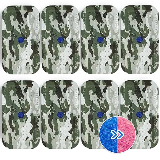8Pcs 40g Rechargeable Gun Safe Dehumidifier, Blue to Pink Color Indicating Silica Gel Desiccant Canister - Camouflage,