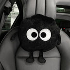 Car Headrest Pillow 2PCS Cute Big-Eyed Sprite Car Headrest Pillows Travel Neck Pillow Comfortable Neck Support - Plush Comfort Neck Cushions for Cars, Home & Office