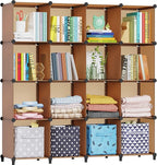 HOMIDEC Cube Storage Organizer 16-Cube Storage Shelf, Closet Organizer for Garment Racks, Closet Organizers and Storage with 