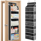 JARLINK Toy Stuffed Animal Storage, Over The Door Organizer W/Clear View Windows, 44lb Load, Baby Toy Storage Organizer for N