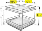 LYNK PROFESSIONAL® Pull Out Spice Organization for Cabinets - 10-3/8 inch Wide – Spice Rack for Inside Cabinets, Slide Out Sp