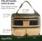 High Road Front Seat Organizer with Laptop Sleeve, Filing, Electronic and Work Supply Compartments, 12 pocket Car Office Passenger Seat Organizer