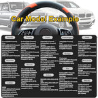 Xizopucy Orange Steering Wheel Cover Microfiber Leather Sporty Car Accessories for Men and Women,Breathable Non-Slip Universa