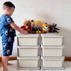 Qaba 3 Tier Kids Storage Unit, Toy Organizers and Storage with 6 Drawer Chest for Kids Bedroom Nursery Kindergarten Living Ro