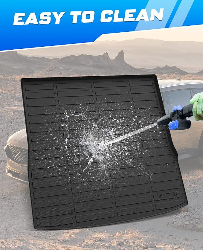Sunsdrew Cargo Liner for 2023 2024 2025 Mazda CX-50 Accessories TPE Cargo Mat All Weather Odorless Anti-Slip Rear Cargo Tray Heavy Duty Trunk Mat Black Trunk Floor Mat