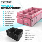 FORTEM Trunk Organizer For SUV Car Trunk Organizer, Foldable Storage, Car Accessories for Women Men, Collapsible Bag, Perfect C