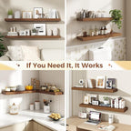 Dreamland 48 Inch Floating Shelves for Wall,8 Inch Deep Floating Shelves,48" W x 8" D Wall Shelves for Bedroom,Living Room,Ki