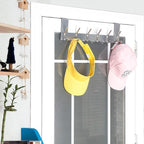 WEBI Over The Door Hooks Door Hanger:Over The Door Towel Rack with 6 Hooks for Hanging,Door Coat Hanger Towel Hanger Over Doo
