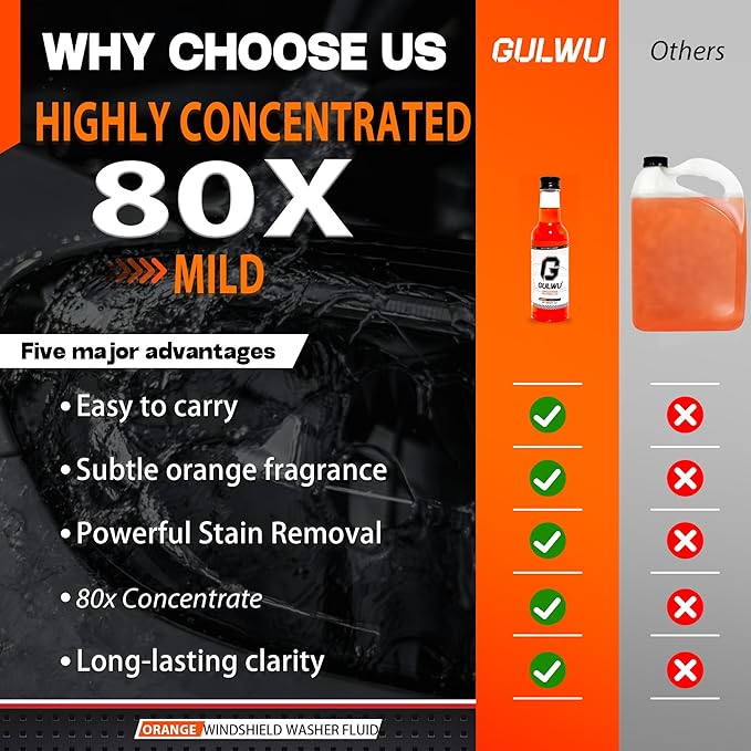 Windshield Washer Fluid: The Best All-Season Car Window Cleaner for Clear Vision in Winter and Summer - Bug Remover for Your 