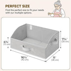 GRANNY SAYS Purse Organizer for Closet, Trapezoid Storage Bins, Closet Organizers and Storage, Decorative Storage Baskets for