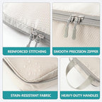 Compression Packing Cubes for Travel, 4 Set Expandable Packing Organizers, Lightweight Luggage Organizer Bags, Travel Essenti