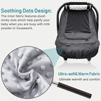 Waterproof Baby Car Seat Cover，YVMVDV Patented Cold Weather Carseat Cover for Babies,Infant Car Seat Cover Canopy for Boy Gir