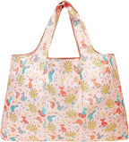 allydrew Large Foldable Tote Nylon Reusable Grocery Bags, 5 Pack