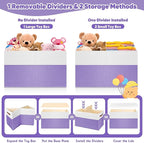 Mabahoo Large Toy Box, Collapsible Sturdy Storage Chest With Lids, Kids Toy Chest Storage Organizer Toddler Bin Boxes for Liv