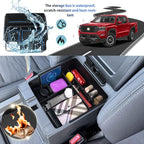 SHAOHAO for 2025 2026 Nissan Frontier Center Console Organizer Tray 2022-2025 2026 Nissan Frontier (S/SV/Pro-X/Pro-4X/SL) Console Tray Frontier 2023 2024 2025 2026 Accessories Armrest Box Organizer