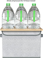 Univivi Storage Bins with Lids [4-Pack] Large Collapsible Stackable Fabric Storage Boxes with Lids, Decorative Closet Organiz