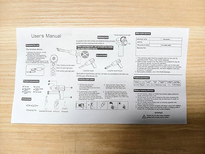 YUNYILAN Wireless Handheld Car Vacuum Cleaner High Power Rechargeable Household Mini Vacuum, Vacuum for Desk, Home and Office