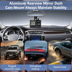 Suitable for PRUVEEO Dash Cam Mount, Aluminum Rearview Mirror Mounting Bracket Kit, Compatible with PRUVEEO D30 Dash Cam D30
