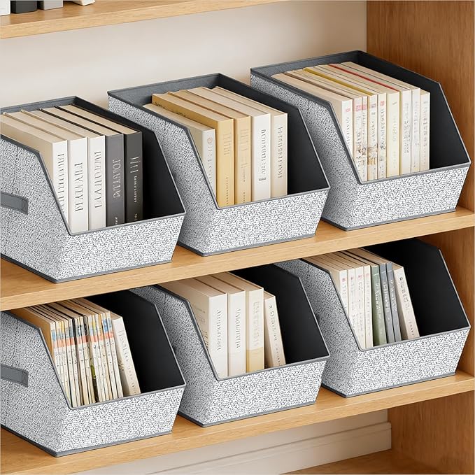 Homsorout Large Closet Storage Cubes - Closet Storage Bins with Dual Handles for Clothes, Towels, Toys, Shelf Organizer Bins 