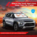 ARISMOTOR Windshield Sun Shade for Chevy Trailblazer 2021-2025 2026, Custom Fit Foldable Front Window Sunshade Sun Visor Protector, Block UV Rays Keep Your Car Cooler