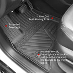 Floor Mats Compatible with 2018-2023 (Fit 2024 Traverse Limited) Chevrolet Traverse Cargo Liner Mat Back Seat Cover 7 Seat 2023 Chevy Traverse Accessories (Trunk Mat+Backrest Mats+Floor Mats)