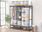 HOMIDEC Closet Organizers and Storage, 16 Cube Storage Organizer, Closet Organizer Bookshelf Cubes Shelves for Clothes, Bedro