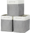 Bidtakay Extra Large Storage Baskets for Organizing 17x12x15.1 inch 3-Pack Fabric Closet Organizers Storage Bins with Handles