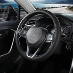 Fit for Toyota Steering Wheel Cover, Car Steering Wheel Cover for Toyota Corolla(2020-2026) Rav4(2019-2025) Camry(2018-2024) Venza(2021-2024) Avalon(2019-2022) Accessories (Perforated Black)