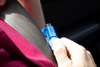 resqme The Original Emergency Keychain Car Escape Tool, 2-in-1 Seatbelt Cutter and Window Breaker, Made in USA, Pack of 6, Bl
