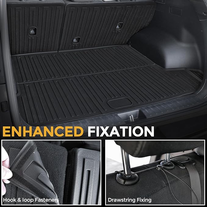 Floor Mats Set for 2022-2025 2026 Hyundai Tucson Gas (Not fit Hybrid), Full Coverage All Weather Floor Mats Cargo Mat with Backrest Protectors & Door Sill Guards for Tucson Accessories