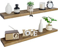 BGMG Floating Shelves for Wall 48 inch Long Set of 2,Wide Rustic Wooden Wall Shelves for Bathroom Living Room Bedroom Kitchen