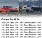Right Passenger Side Mirror Glass Compatible with 2019-2025 Chevy Silverado 1500 GMC Sierra 1500 W/Blind Spot Heated W/backing plate (with a tool) Replace#GM1325160 84309705