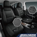 Skechers Men’s Seat Covers, Air-Cooled Memory Foam Car Seat Covers Front Seats, Airbag Compatible,Universal Fit for Most Cars